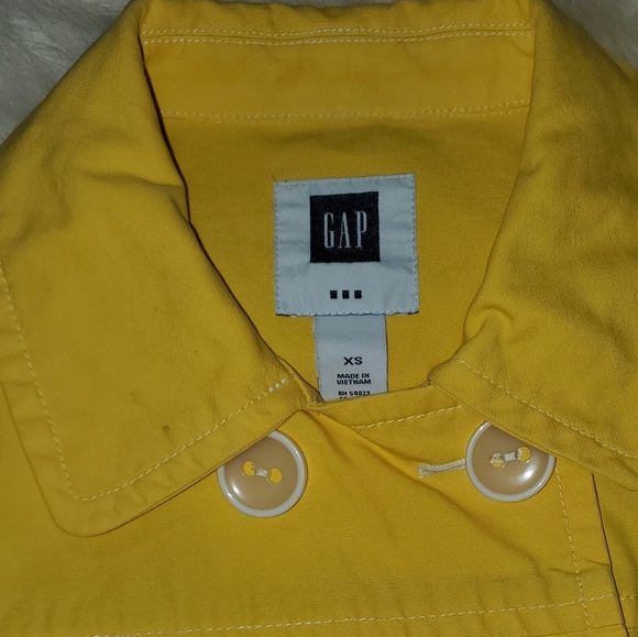 GAP Vintage Yellow Babydoll Pea Coat - Picture 2 of 12